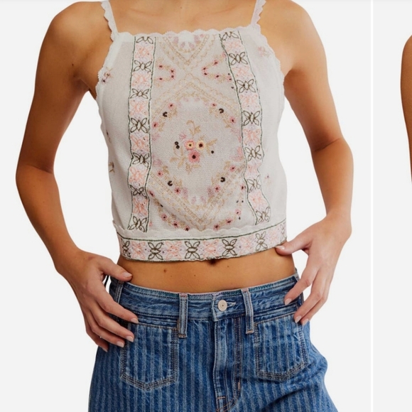 Free People Tops - Free People Garden Party Apron Back Top